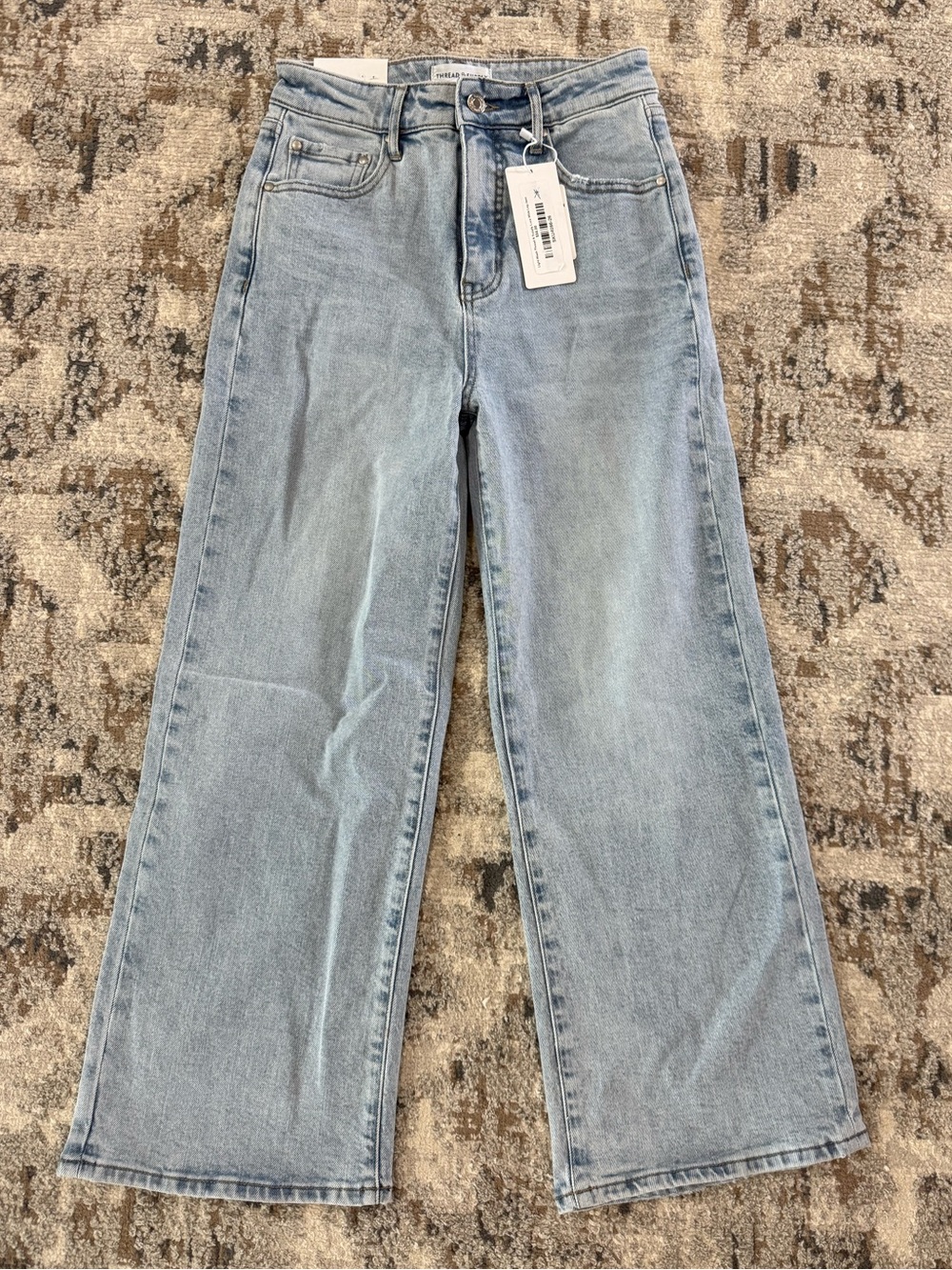 NWT Light Wash Thread & Supply Luca Wide Leg Jean - Size 26